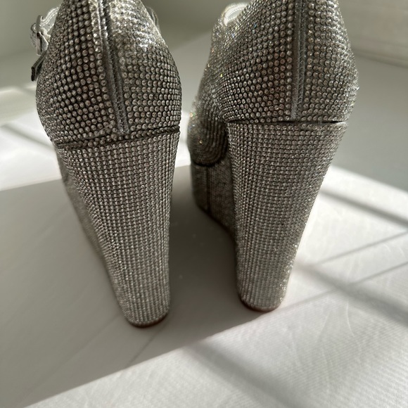 STEVE MADDEN/ macie rhinestone wedge heel - Picture 11 of 15